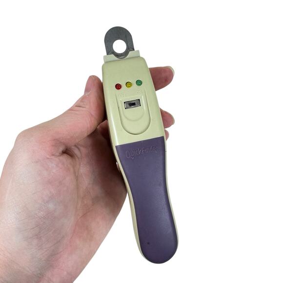 Miracle Corp Quickfinder Tan Purple Nail Clipper Battery Operated Works - Picture 1 of 5